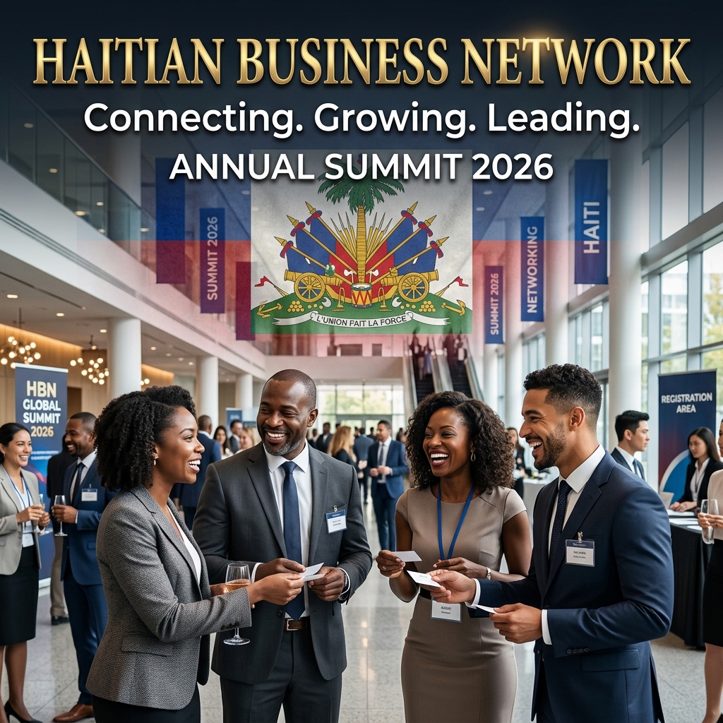 Business professionals networking at HACONET event